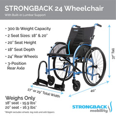 STRONGBACK Comfort:24 Wheelchair