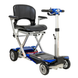 Enhance Mobility Transformer 2 automatic folding mobility scooter in blue