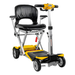 Enhance Mobility Transformer 2 automatic folding mobility scooter in yellow
