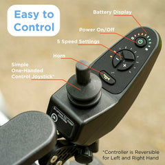 Journey Zoomer® Lightweight Folding Power Chair - 9017BL*
