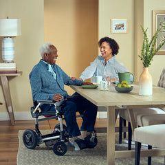 Journey Zinger Lightweight Folding Power Chair with Zero-Turn Dual-Lever Steering - 8300*