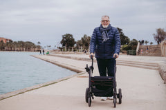 Rollz Motion Electric Lightweight 3-in-1 Wheelchair & Rollator Walker - 2010RE0002