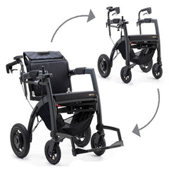 Rollz Motion Electric Lightweight 3-in-1 Wheelchair & Rollator Walker - 2010RE0002