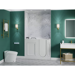 ANZZI Fully Loaded Walk-In Bathtub with Whirlpool and Air Jets - 2753FLW*