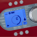Game Ready GRPro 2.1 control panel close-up showing pressure, time, and target temperature display