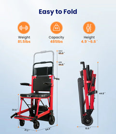 Vocic Portable Battery-Powered Stair Wheelchair - AY04