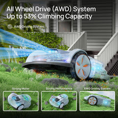 Sunseeker X7 Plus AWD Wireless Robot Lawn Mower | 1.5 Acre - X7 Plus