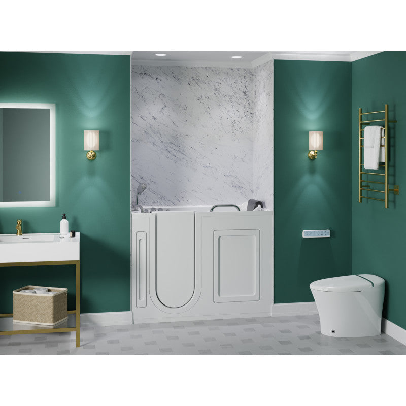 ANZZI Fully Loaded Walk-In Bathtub with Whirlpool and Air Jets - 2753FLW*