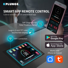 ANZZI Gale Cold Plunge Chiller and Heater - 1 HP in Black with 38°F to 104°F Cooling and Heating, WiFi App Control, and Filter - CP-CHILL1HP