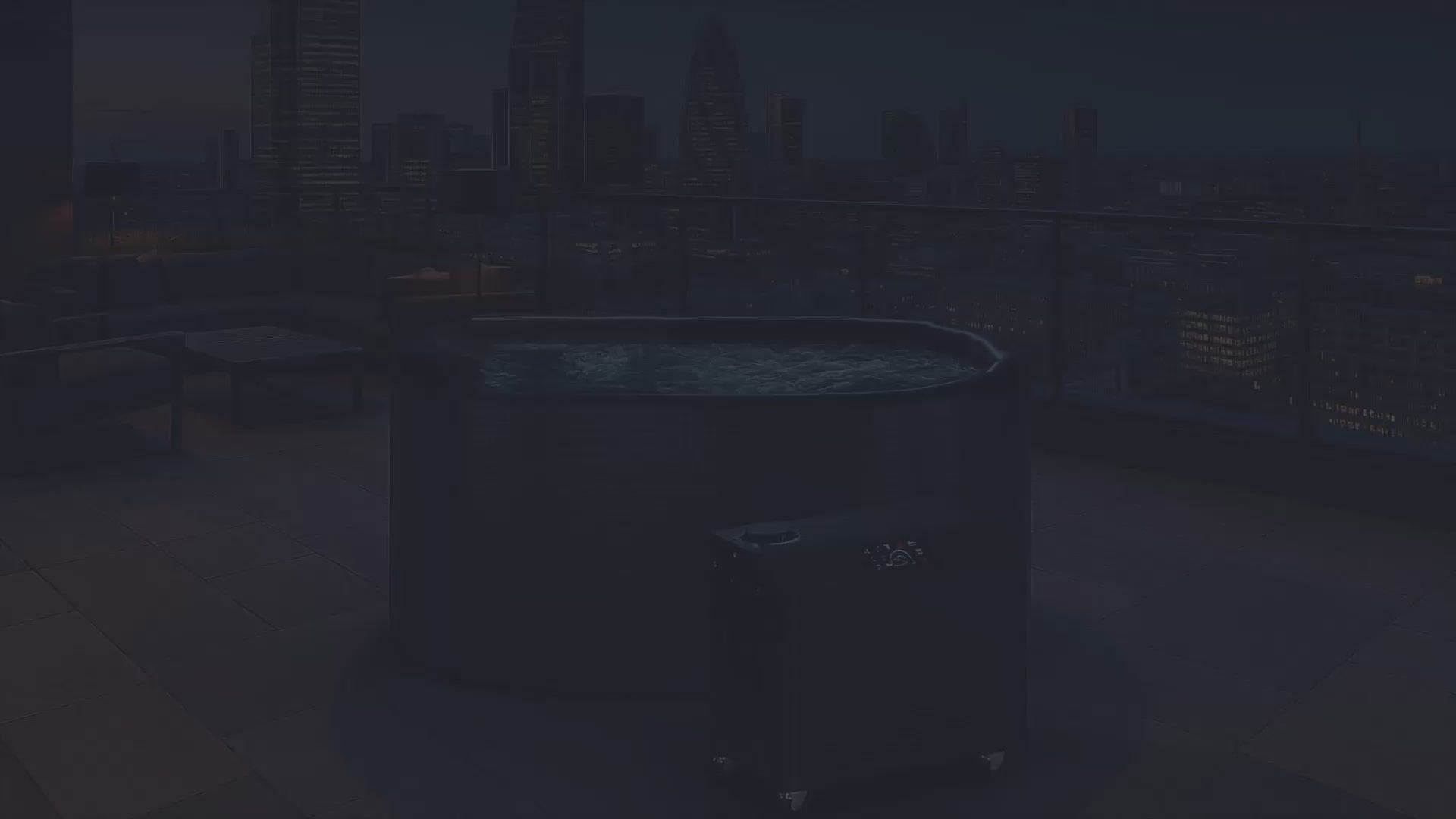 ANZZI 62 in. 2-Person Cold Plunge  Ice Bath Tub/Hot Tub with 3/4 HP Powerful Chiller and Heater in Natural Finish