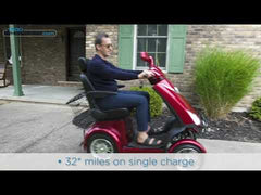 JYD Red Elephant Heavy-Duty Mobility Scooter - JYD-RES