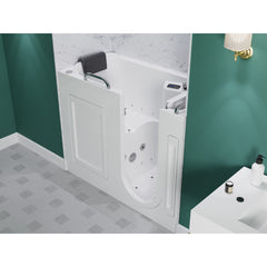ANZZI Fully Loaded Walk-In Bathtub with Whirlpool and Air Jets - 2753FLW*