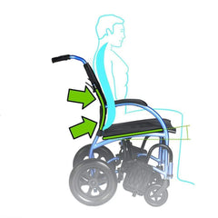 STRONGBACK EXCURSION 8 TRANSPORT WHEELCHAIR - 1002