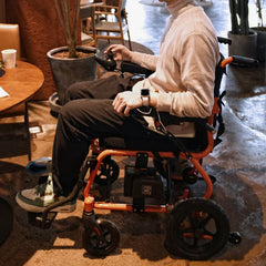 SuperHandy GoRide 2 Electric Wheelchair - 48V 2Ah Battery, 300Lbs Max Weight - GUT166