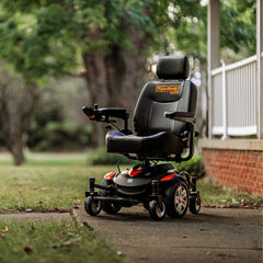 SuperHandy GoRide CRX Power Wheelchair - 300 lb Capacity, Mid-Wheel Drive, 12.8 Mile Range - GUT171
