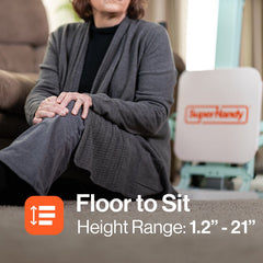 SuperHandy GoRise FC - Electric Floor to Chair Lift Assistance - Seat Transfer, 400Lbs - GUT167