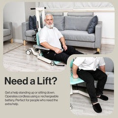 SuperHandy GoRise TX Patient Transfer Lift 500 lb Capacity, Ergonomic Support - GUT169