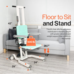 SuperHandy GoRise TX Patient Transfer Lift 500 lb Capacity, Ergonomic Support - GUT169