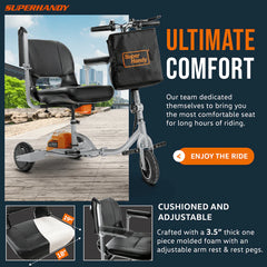 SuperHandy Electric Folding Mobility Scooter Plus with Enhanced Design - GUT140