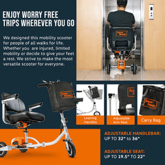 SuperHandy Electric Folding Mobility Scooter Plus with Enhanced Design - GUT140