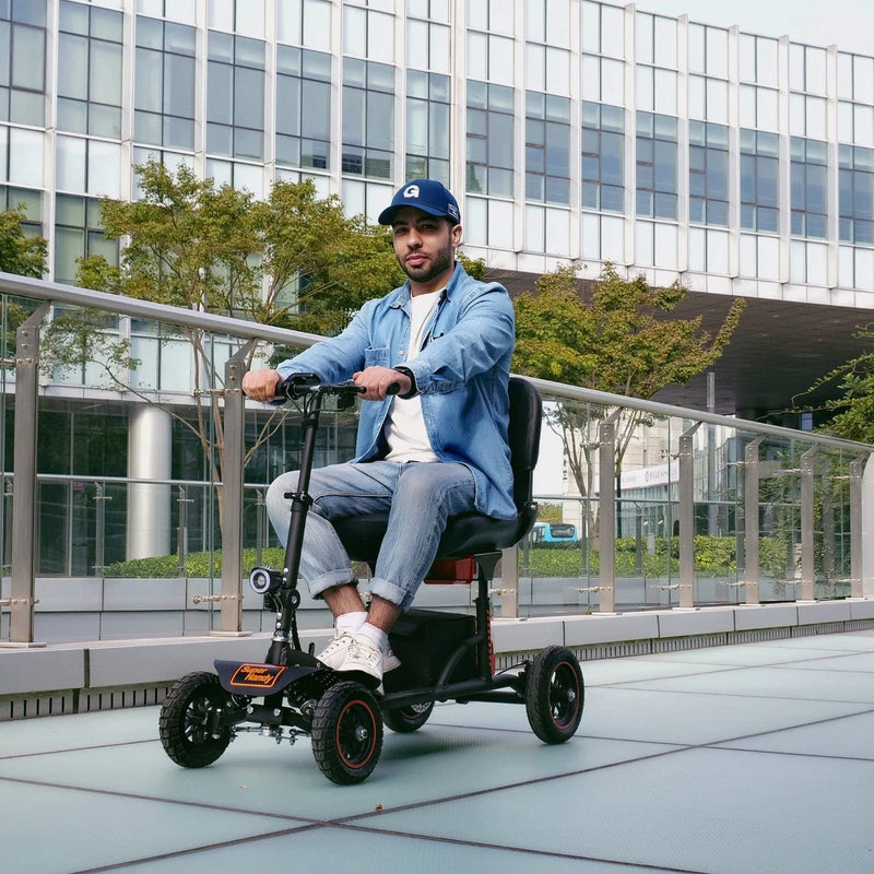 SuperHandy Explorer 4 Wheel Mobility Scooter, 48V 2Ah Battery, 350lb Capacity - GUT161