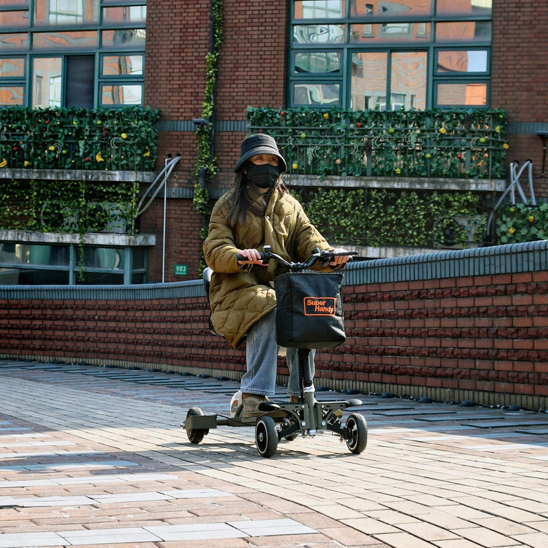 SuperHandy Passport Pro 4 Wheel Mobility Scooter - 48V Li-Ion Battery, 330lbs Load - GUT16*