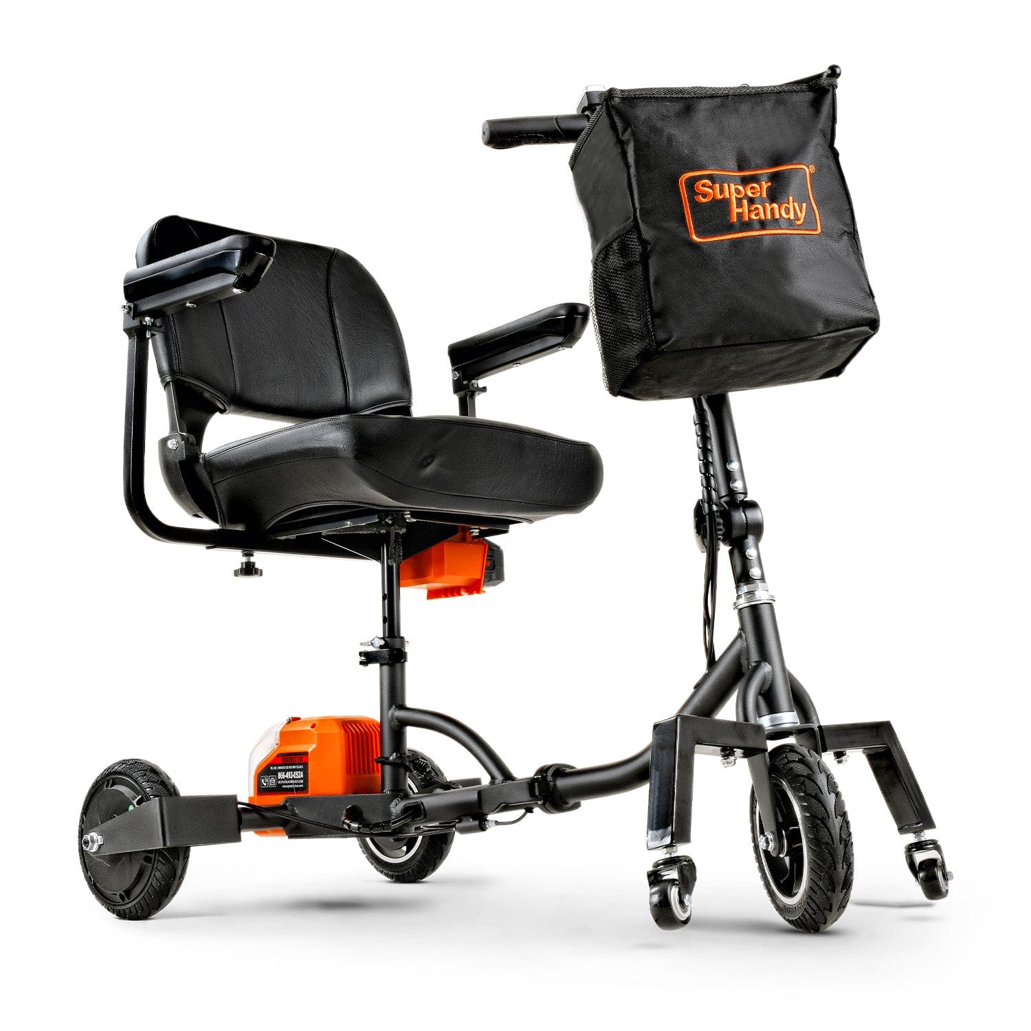 SuperHandy Passport Plus 3 Wheel Mobility Scooter - 48V 2Ah Battery, 330Lb Max - GUT140