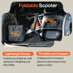 SuperHandy Passport Plus 3 Wheel Mobility Scooter - 48V 2Ah Battery, 330Lb Max - GUT140