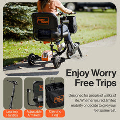 SuperHandy Passport Plus 3 Wheel Mobility Scooter - 48V 2Ah Battery, 330Lb Max - GUT140