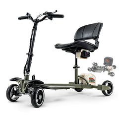 SuperHandy Passport Pro 4 Wheel Mobility Scooter - 48V Li-Ion Battery, 330lbs Load - GUT16*