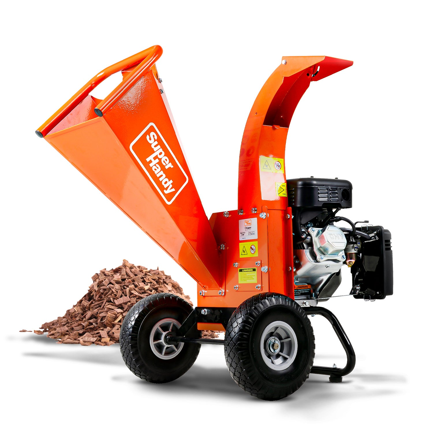 SuperHandy Mini Wood Chipper 7HP 212cc, Gas 3" Max Capacity - GUO035