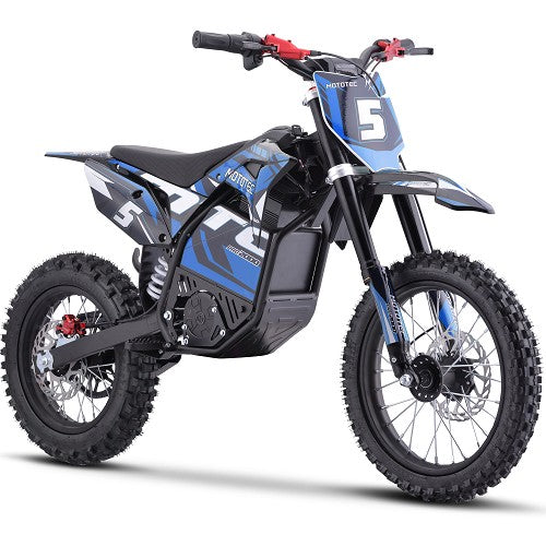 MotoTec 60v Pro Electric Dirt Bike 2000w Lithium, Blue - MT-Dirt-Pro-2000_Blue