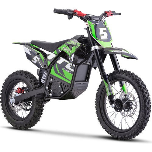 MotoTec 60v Pro Electric Dirt Bike 2000w Lithium, Green - MT-Dirt-Pro-2000_Green