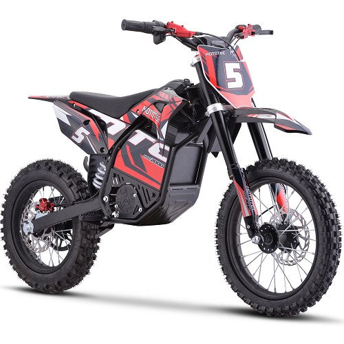 MotoTec 60v Pro Electric Dirt Bike 2000w Lithium, Red - MT-Dirt-Pro-2000_Red