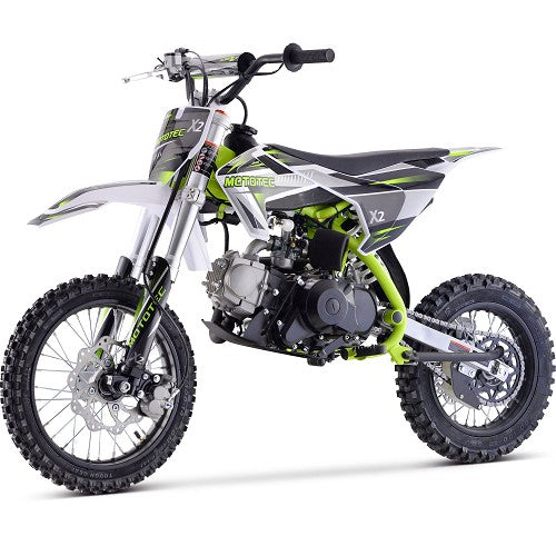 MotoTec X2 110cc 4-Stroke Gas Dirt Bike - MT-DB-X2-110cc