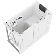 ANZZI Fully Loaded Walk-In Bathtub with Whirlpool and Air Jets - 2753FLW*
